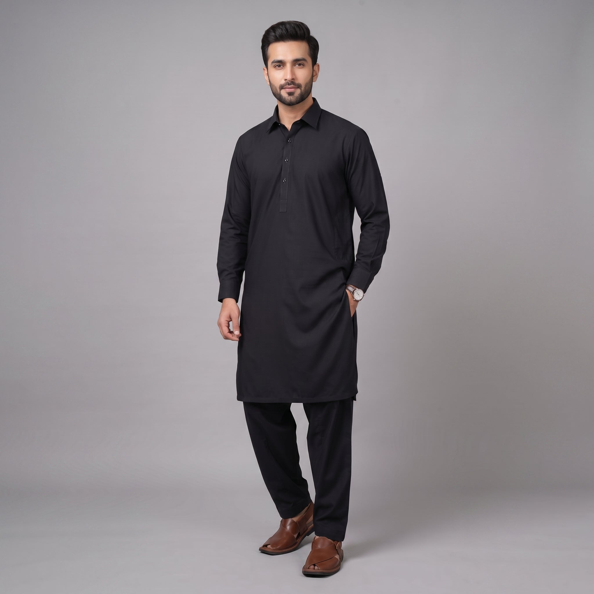 Prime Boski — Coal Black (Stitched Suit)