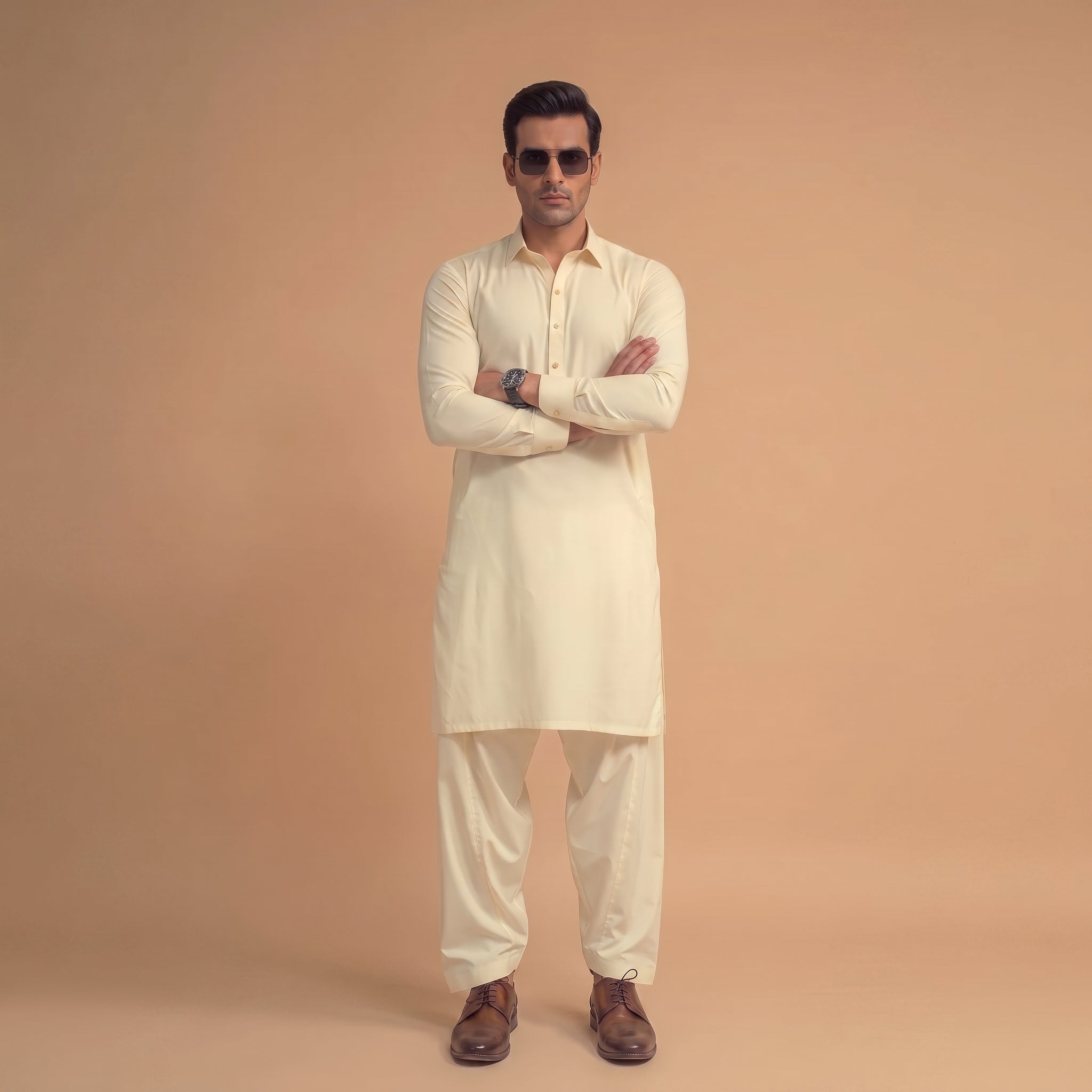 Prime Boski — Royal Cream (Stitched Suit)