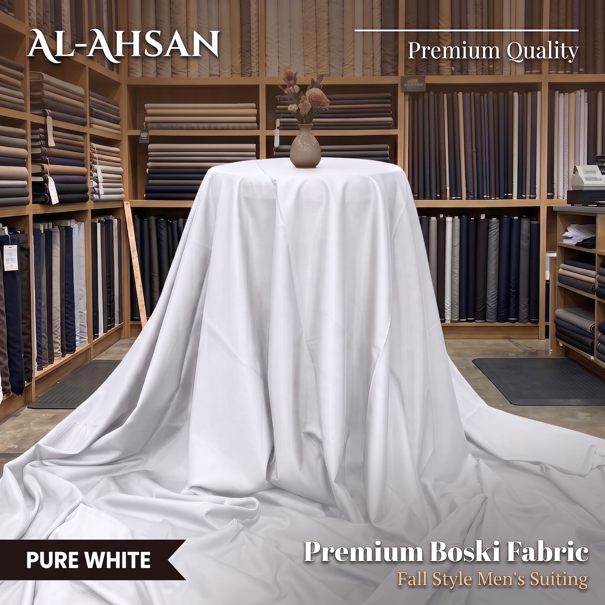 Al Ahsan Boski - Pure White