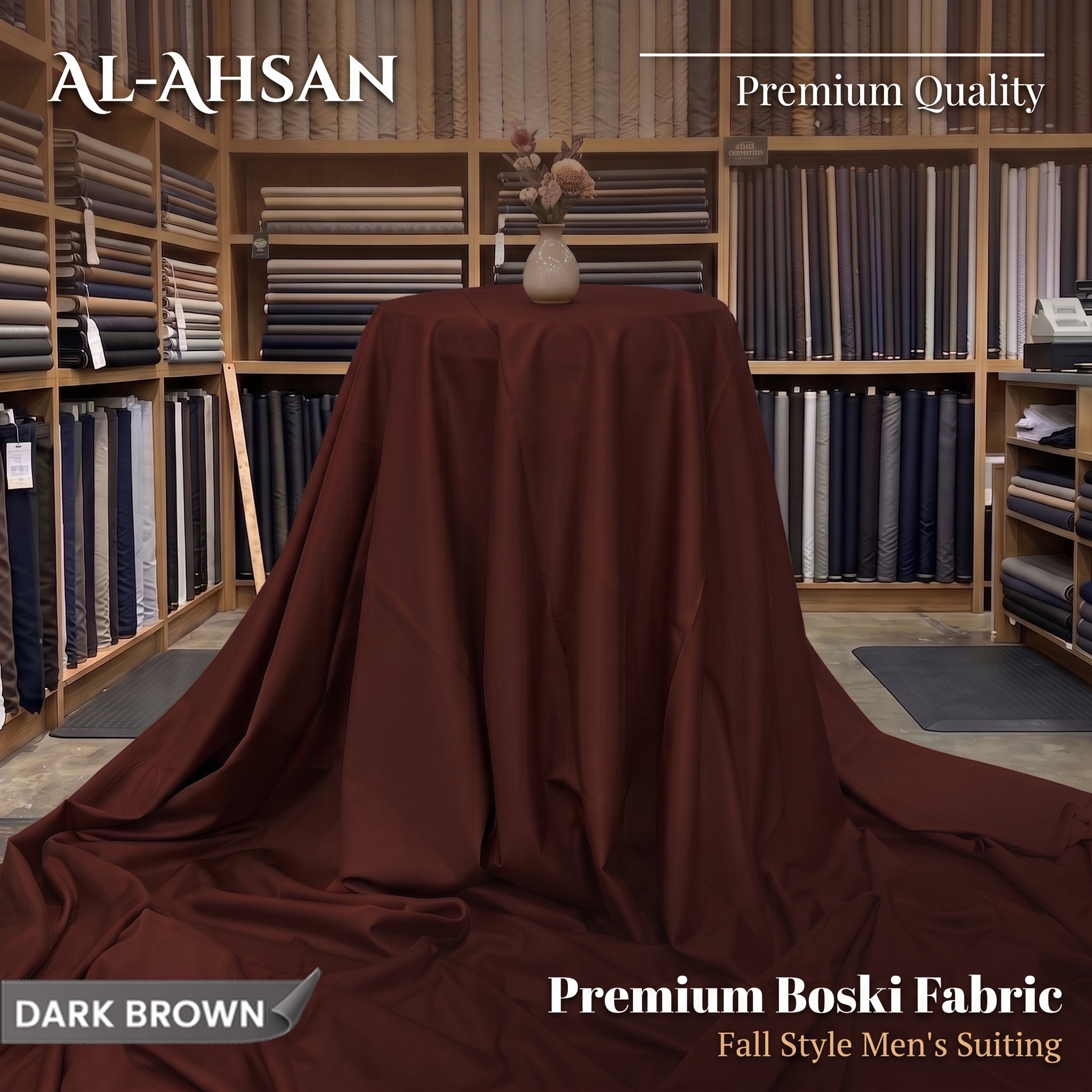 Al Ahsan Boski - Dark Brown