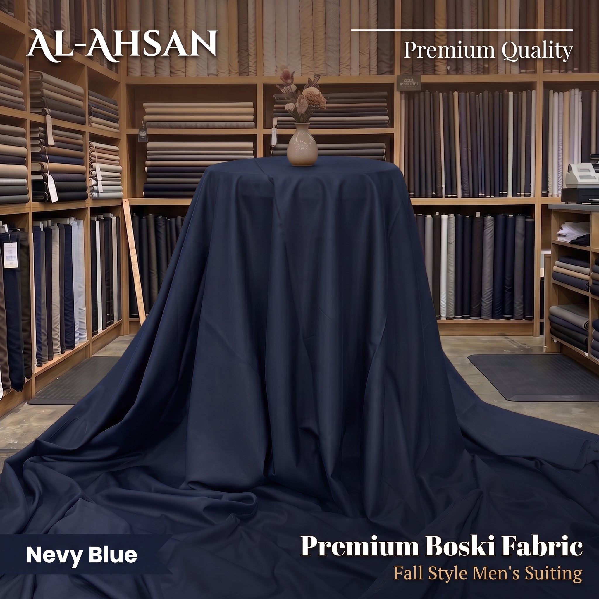 Al Ahsan Boski - Navy Blue