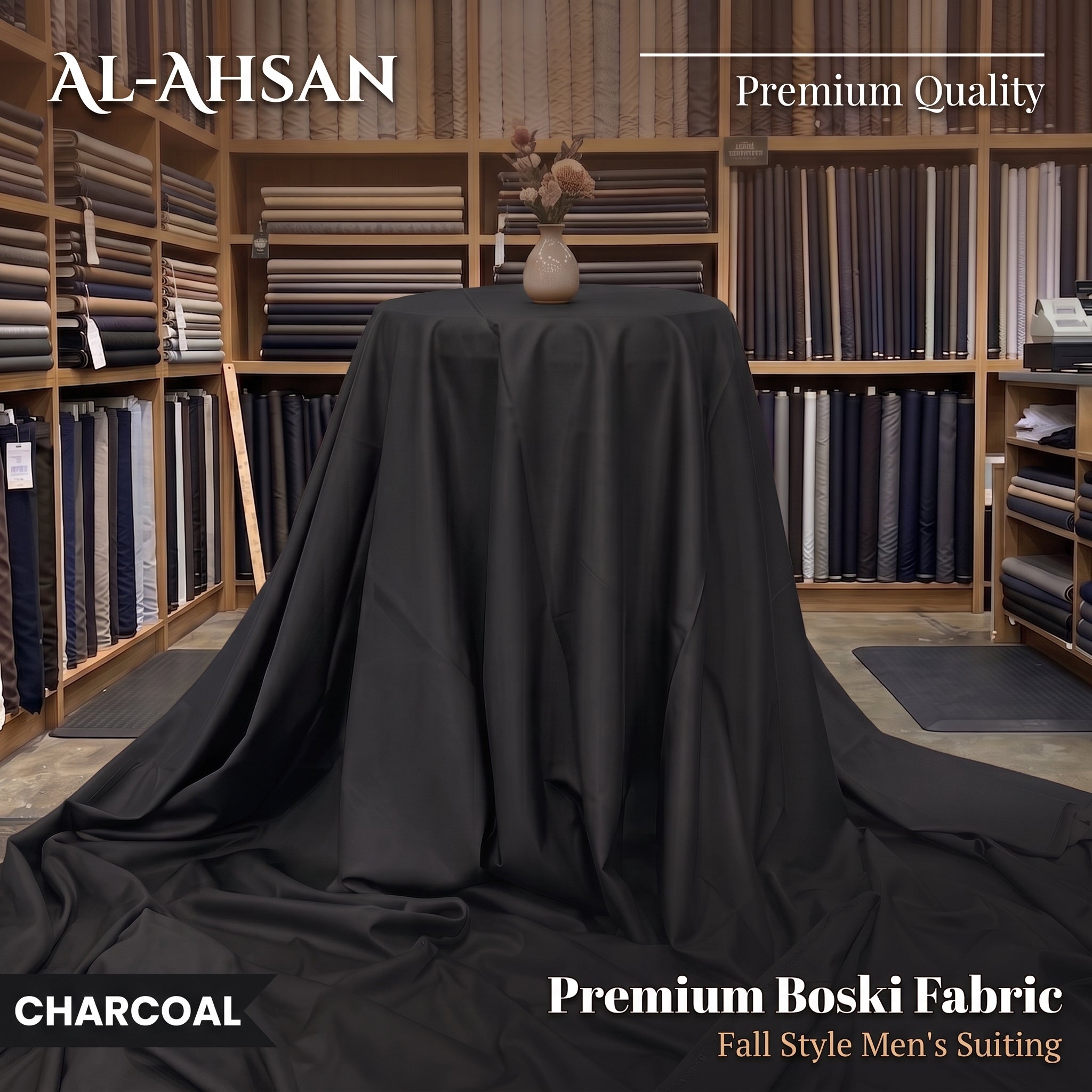 Al Ahsan Boski - Charcoal