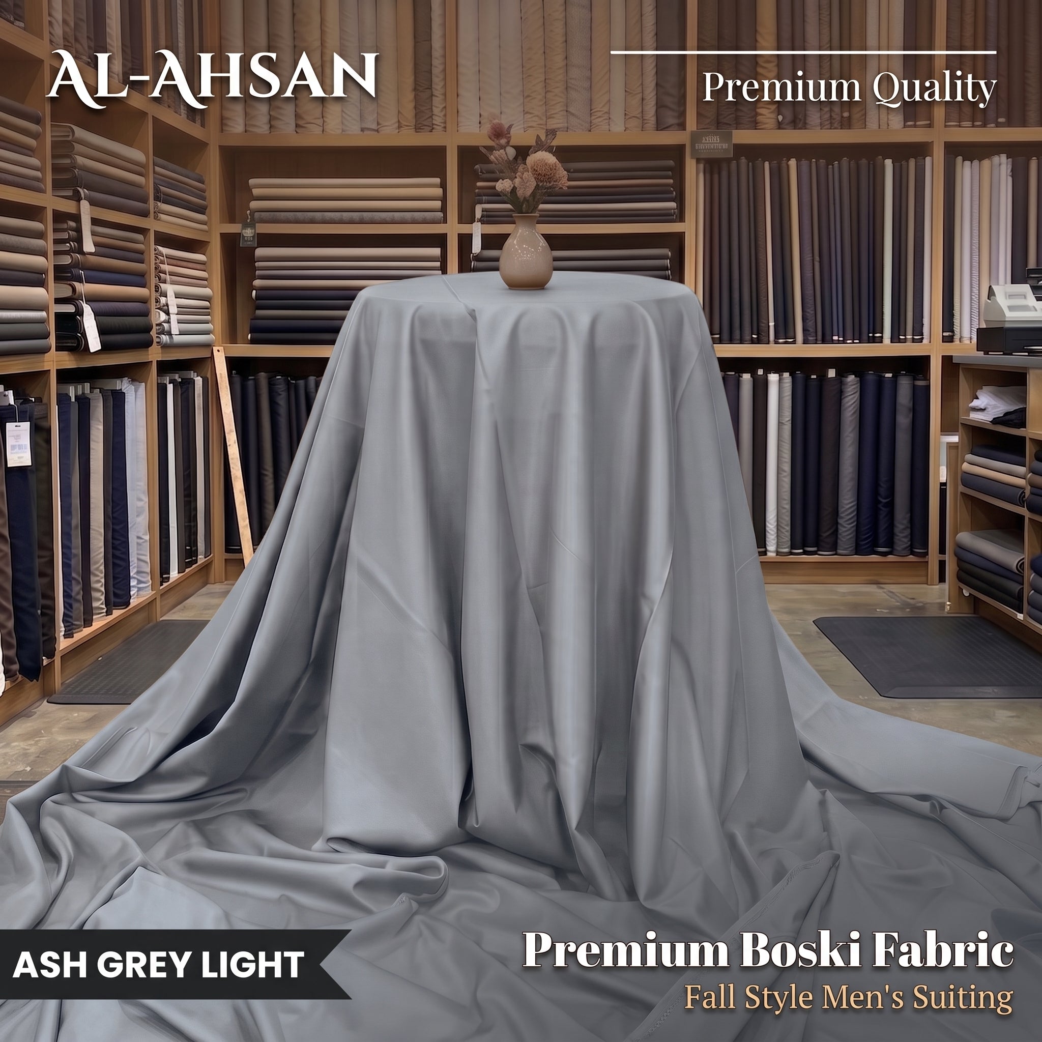 Al Ahsan Boski - Ash Grey Light